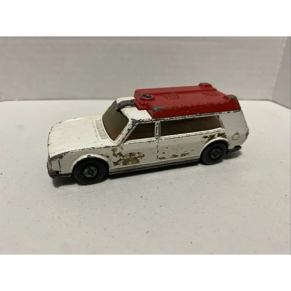 Lot Of Four Vintage Toy Cars Ambulance Truck Sportscar Futuristic Vehicle